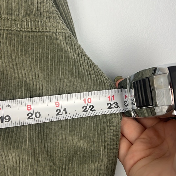 American Eagle XL green chunky corduroy women’s short waisted button down jacket - Picture 7 of 9